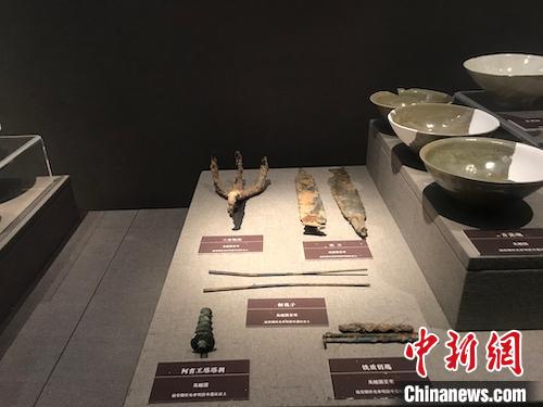 图为2019杭州出土文物展 江杨烨 摄 图为2019杭州出土文物展 江杨烨 摄