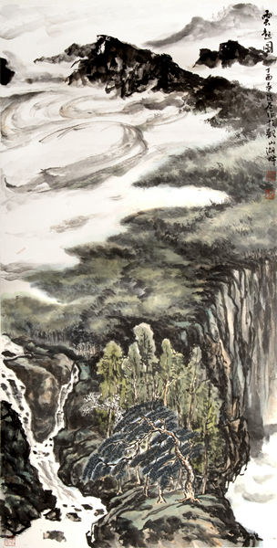 陈石画作 云起图 陈石画作 云起图
