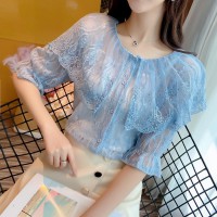 【女装】夏季新款甜美镂空蕾丝吊带打底衫两件/23243