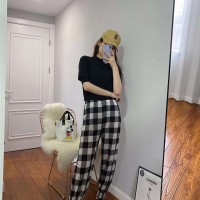 新款 时尚 灯笼裤 女高腰 束脚裤  20条起批 9元/条