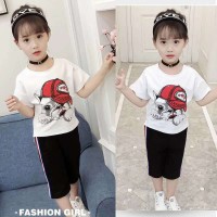 新款 中大童 女童 夏装 两件套装  46元/套