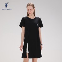POLO SPORT女士夏季长款短袖连衣裙128元