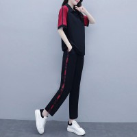 【女装】夏季新款百搭宽松显瘦休闲两件套装