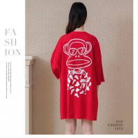 Paul Frank女士韩版潮款睡裙  红色  69元