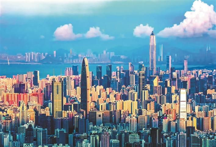 建立40周年的深圳经济特区风华正茂。深圳特区报记者 李伟文 廖铭香 摄