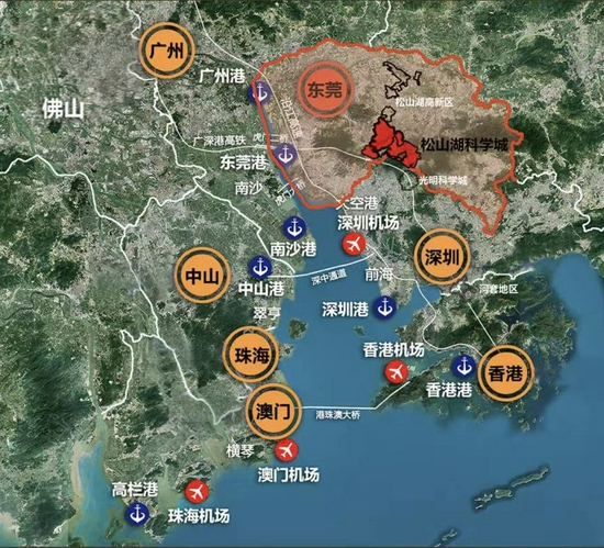  松山湖科学城示意图 图片来源：创新松山湖